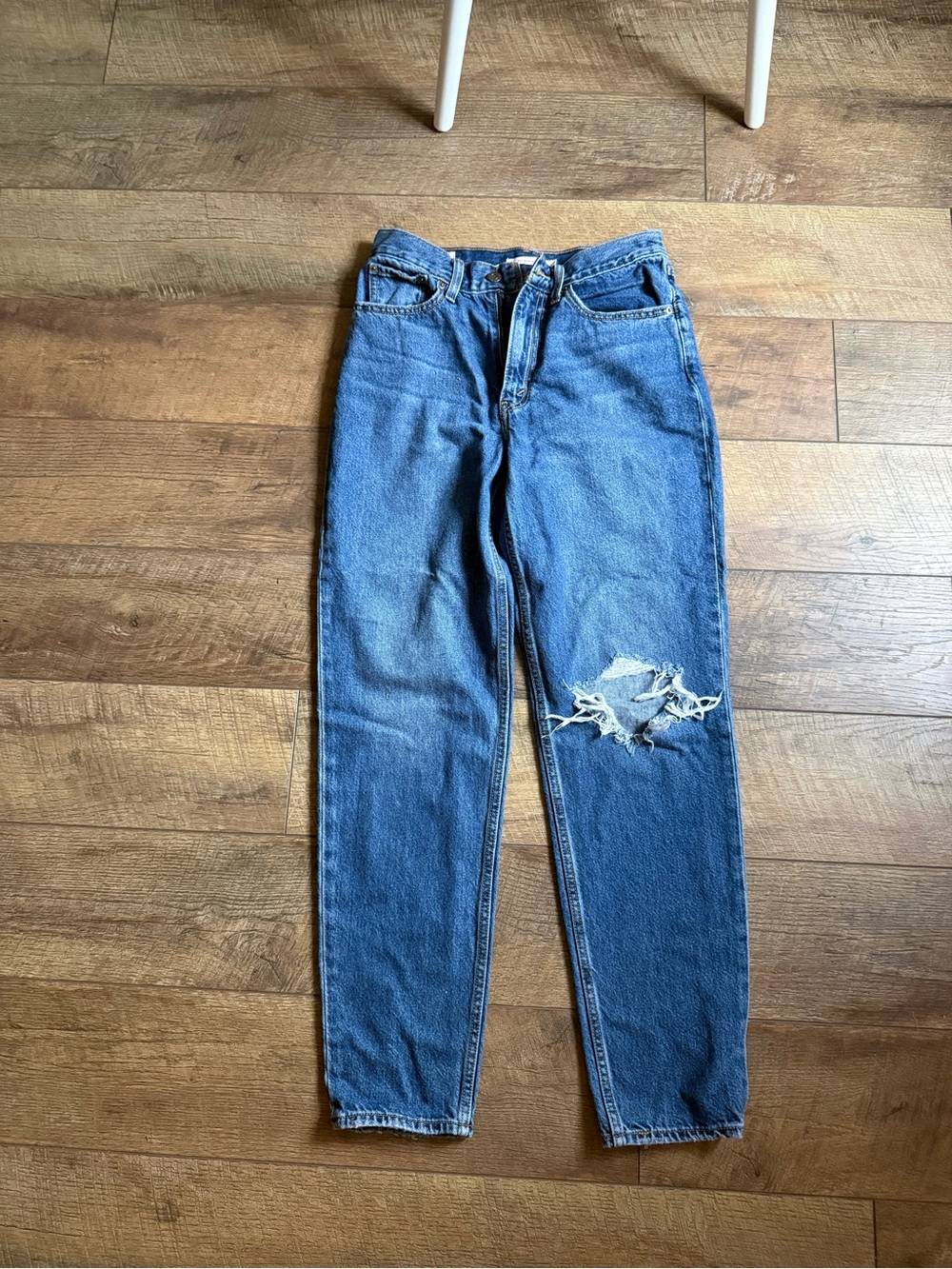 Levi’s Mom Jeans Blue Distressed Jeans - Classic Straight Fit